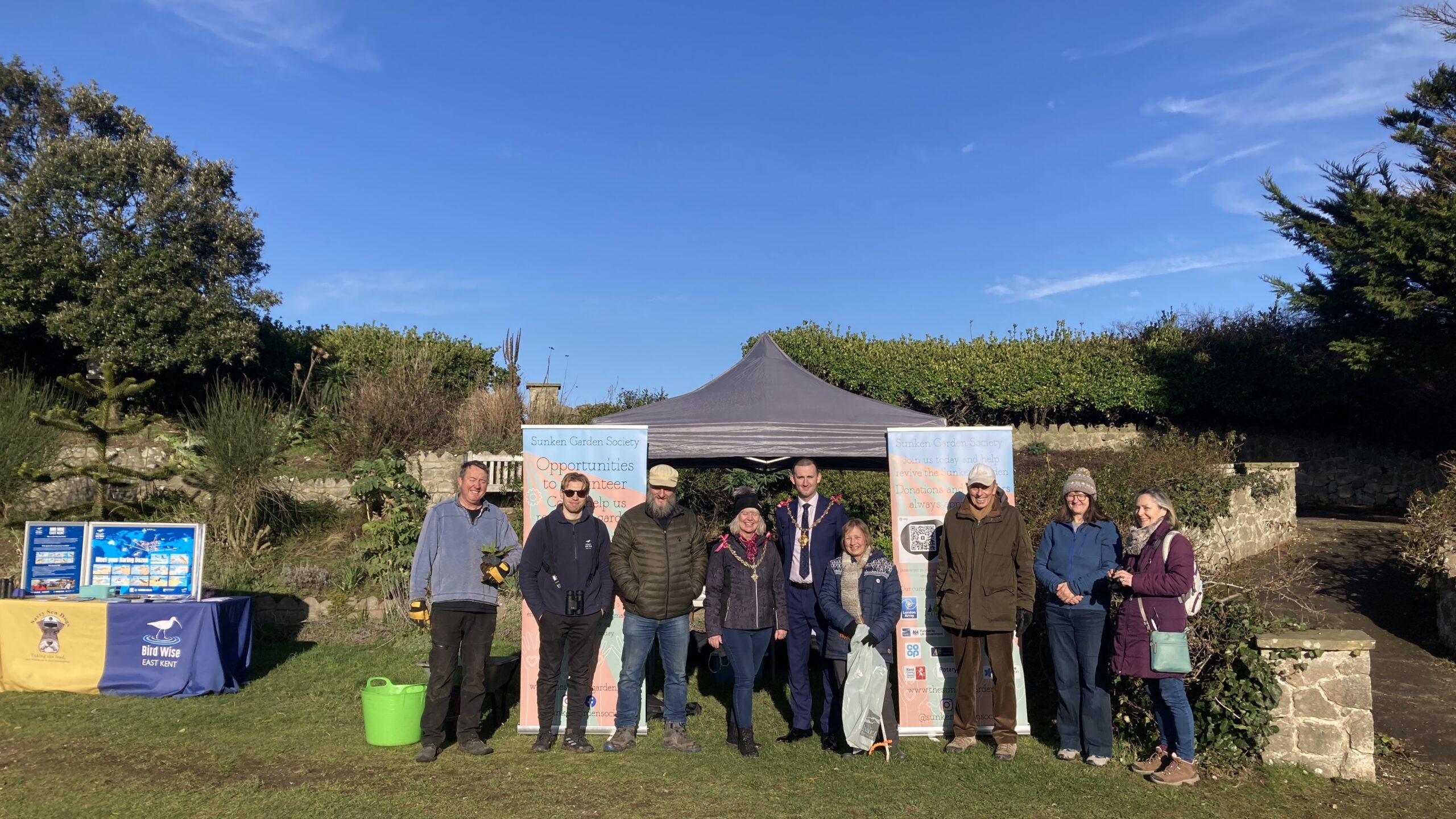 Sunken Gardeners Sunken Garden Society with Mayor of Margate