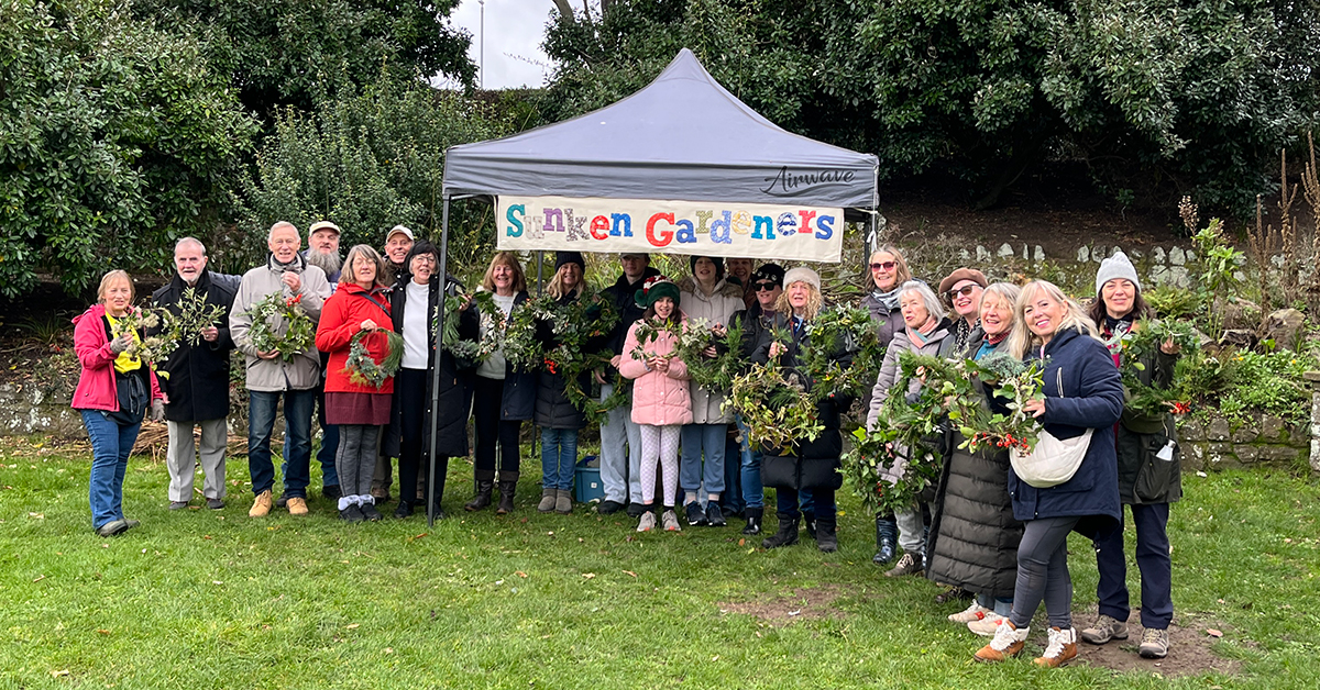 Festive wreath making at Sunken Garden Westbrook Margate November 2025